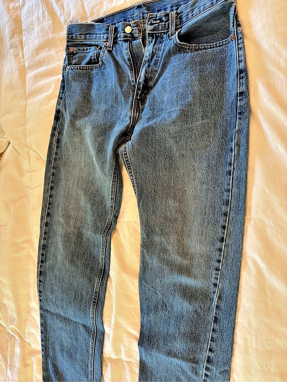 Levi Strauss & Co. 505. Straight Leg Jeans Waist 34x34 in Blue